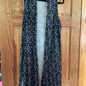 LuLaRoe Joy Black and White Patterned Joy layering piece